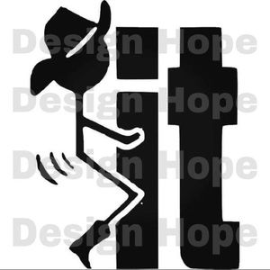 F* it cowboy decal 4”